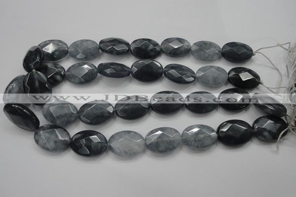 CCN1643 15.5 inches 18*25mm faceted oval candy jade beads