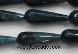 CCN1716 15.5 inches 10*30mm faceted teardrop candy jade beads wholesale