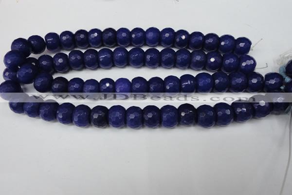 CCN173 15.5 inches 12*16mm faceted rondelle candy jade beads