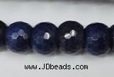 CCN174 15.5 inches 12*16mm faceted rondelle candy jade beads