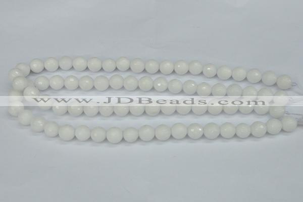 CCN1803 15 inches 10mm faceted round candy jade beads wholesale