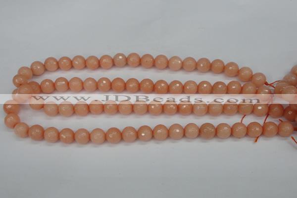 CCN1813 15 inches 10mm faceted round candy jade beads wholesale