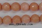 CCN1814 15 inches 12mm faceted round candy jade beads wholesale