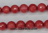 CCN1843 15 inches 10mm faceted round candy jade beads wholesale