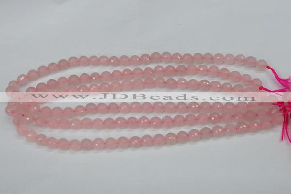 CCN1852 15 inches 8mm faceted round candy jade beads wholesale