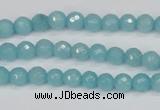 CCN1860 15 inches 4mm faceted round candy jade beads wholesale