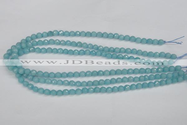 CCN1860 15 inches 4mm faceted round candy jade beads wholesale