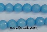 CCN1873 15 inches 10mm faceted round candy jade beads wholesale