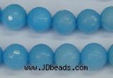 CCN1874 15 inches 12mm faceted round candy jade beads wholesale