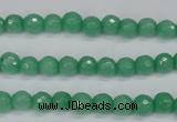 CCN1880 15 inches 4mm faceted round candy jade beads wholesale