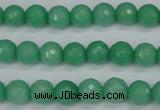 CCN1882 15 inches 8mm faceted round candy jade beads wholesale