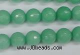 CCN1883 15 inches 10mm faceted round candy jade beads wholesale