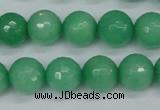 CCN1884 15 inches 12mm faceted round candy jade beads wholesale