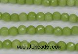 CCN1900 15 inches 4mm faceted round candy jade beads wholesale