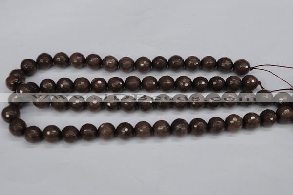 CCN1934 15 inches 12mm faceted round candy jade beads wholesale