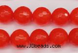 CCN1955 15 inches 14mm faceted round candy jade beads wholesale