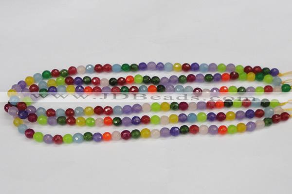 CCN1980 15 inches 4mm faceted round candy jade beads wholesale