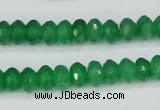 CCN1997 15 inches 5*8mm faceted rondelle candy jade beads wholesale