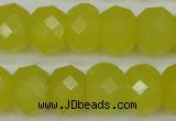 CCN2008 15 inches 12*16mm faceted rondelle candy jade beads wholesale