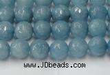 CCN2016 15 inches 6mm faceted round candy jade beads wholesale