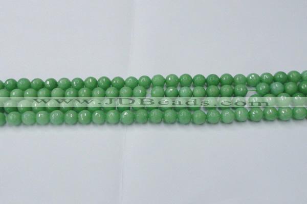 CCN2030 15 inches 6mm faceted round candy jade beads wholesale