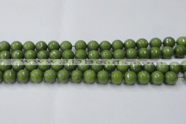 CCN2041 15 inches 14mm faceted round candy jade beads wholesale