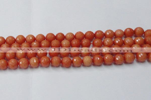 CCN2055 15 inches 14mm faceted round candy jade beads wholesale