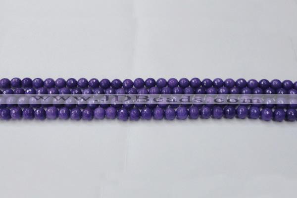 CCN2057 15 inches 4mm faceted round candy jade beads wholesale