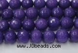 CCN2058 15 inches 6mm faceted round candy jade beads wholesale