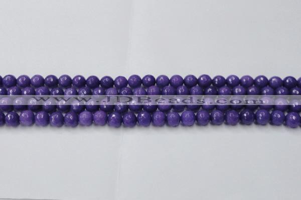 CCN2059 15 inches 8mm faceted round candy jade beads wholesale