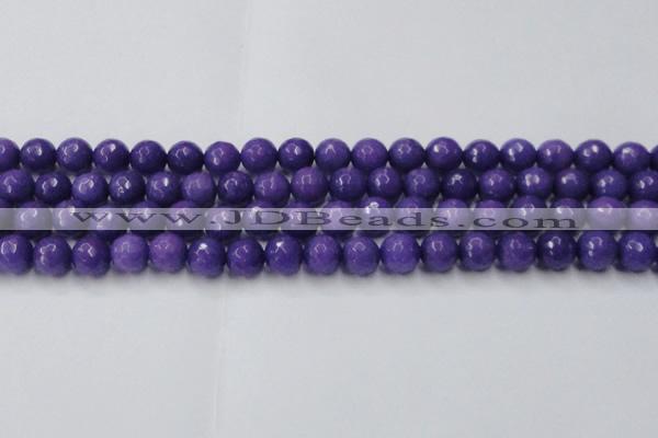 CCN2061 15 inches 12mm faceted round candy jade beads wholesale