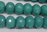 CCN2104 15.5 inches 10*14mm faceted rondelle candy jade beads