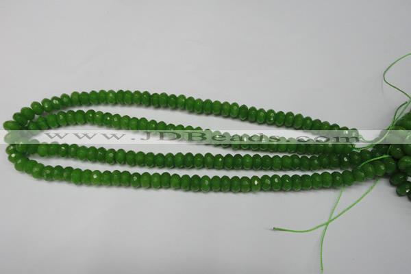 CCN2107 15.5 inches 5*8mm faceted rondelle candy jade beads