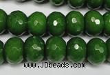 CCN2110 15.5 inches 10*14mm faceted rondelle candy jade beads