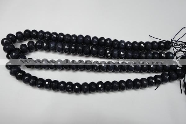 CCN2115 15.5 inches 8*12mm faceted rondelle candy jade beads