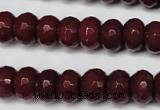 CCN2135 15.5 inches 8*12mm faceted rondelle candy jade beads