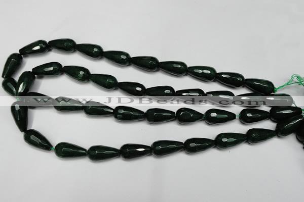 CCN2146 15.5 inches 10*20mm faceted teardrop candy jade beads