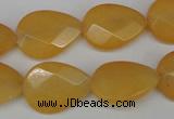 CCN2192 15.5 inches 15*20mm faceted flat teardrop candy jade beads