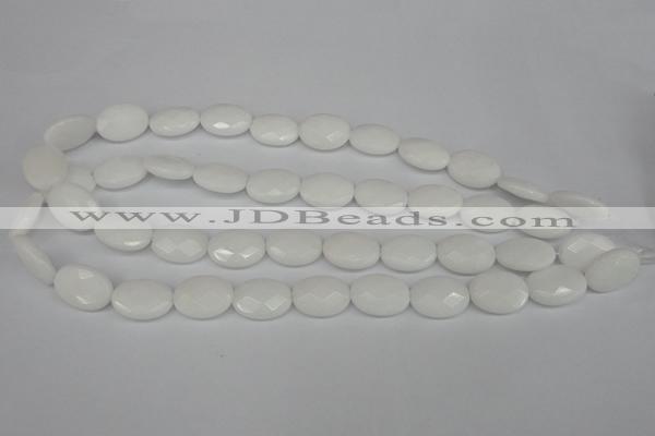 CCN2200 15.5 inches 13*18mm faceted oval candy jade beads