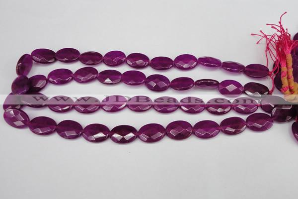 CCN2205 15.5 inches 13*18mm faceted oval candy jade beads