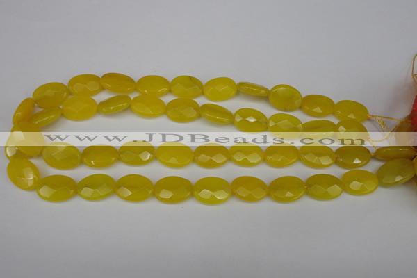 CCN2208 15.5 inches 13*18mm faceted oval candy jade beads