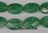 CCN2209 15.5 inches 13*18mm faceted oval candy jade beads