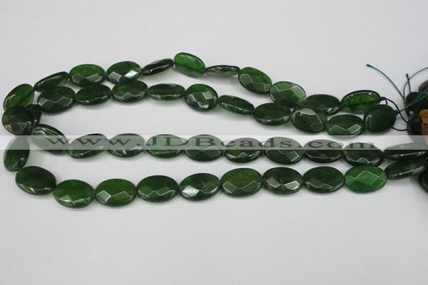 CCN2211 15.5 inches 13*18mm faceted oval candy jade beads