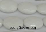 CCN2220 15.5 inches 18*25mm faceted oval candy jade beads