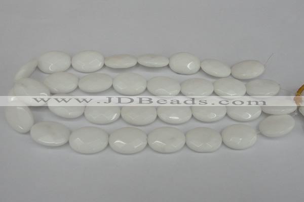 CCN2220 15.5 inches 18*25mm faceted oval candy jade beads