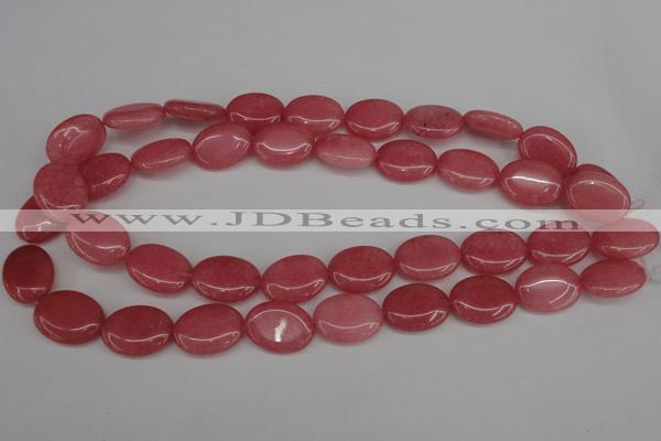 CCN2224 15.5 inches 15*20mm oval candy jade beads wholesale