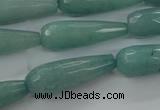 CCN2250 15.5 inches 10*30mm faceted teardrop candy jade beads