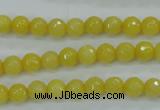 CCN2254 15.5 inches 6mm faceted round candy jade beads wholesale