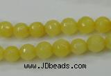 CCN2255 15.5 inches 8mm faceted round candy jade beads wholesale