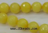 CCN2257 15.5 inches 12mm faceted round candy jade beads wholesale